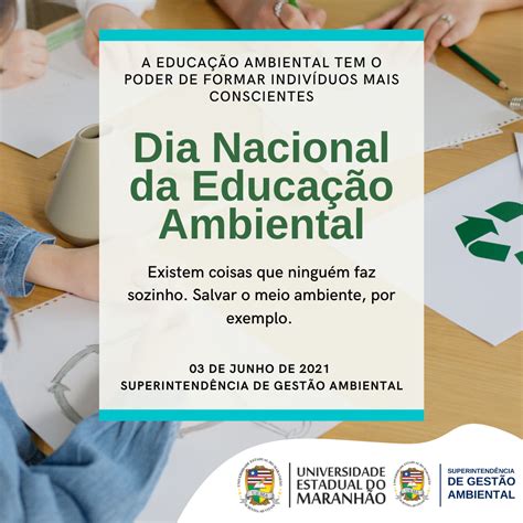 Aga Superintendência De Gestão Ambiental Dia Nacional Da Educação