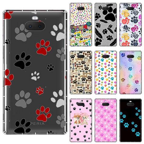 Funda De TPU Suave Con Estampado De Huellas De Perro Para Sony Xperia X