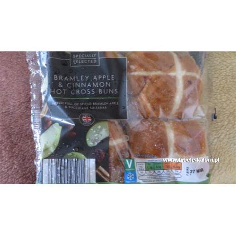 Bu Ki Bramley Apple Cinnamon Hot Cross Buns Specially Selected