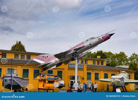 Speyer Germany October 2022 Grey Gray Red Mikoyan Gurevich Mig 21