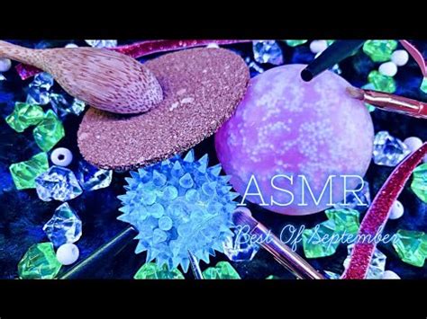 ASMR 1Hour Gentle Mic Brushing Sticky And Crinkle Sounds Tapping