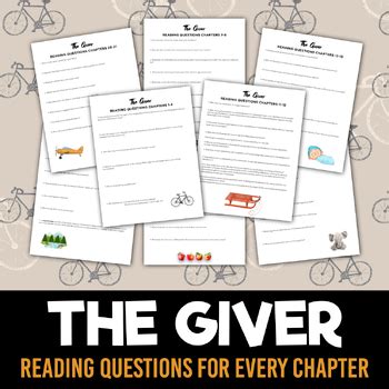 The Giver Chapter Questions Questions Answer Keys