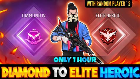 Diamond To Elite Heroic In Random Player 🥵cs Rank Grandmaster Pushing Season 26 Uftgamingff