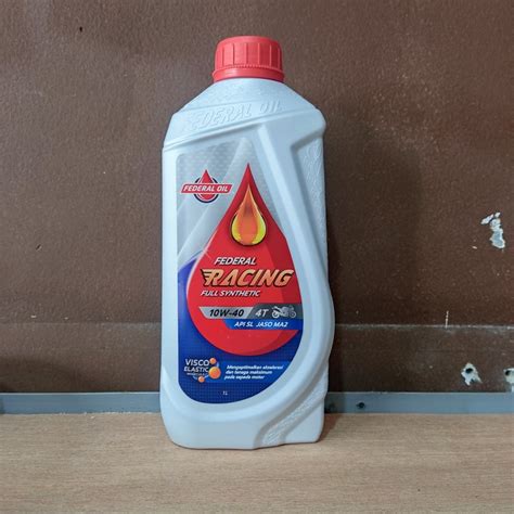 Jual Federal Racing Full Synthetic 4T 10w40 1 Liter Shopee Indonesia