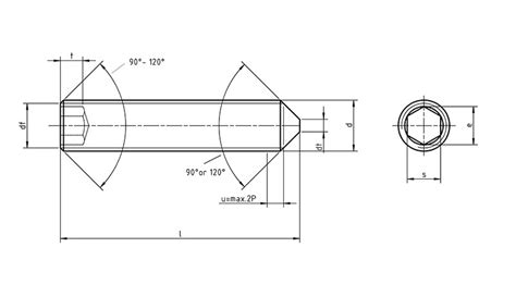 Iso Hexagon Socket Set Screws With Cone Point