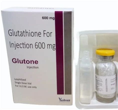 Glutone Glutathione Mg Inj For Skin Whitening Packaging Type Box