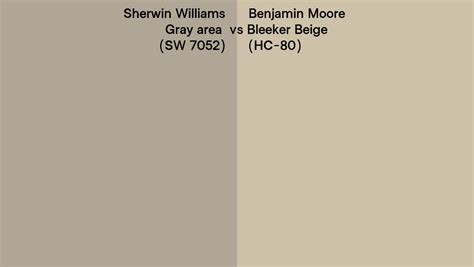 Sherwin Williams Gray Area Sw 7052 Vs Benjamin Moore Bleeker Beige