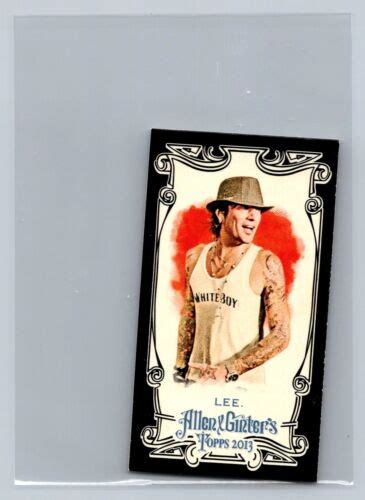 Tommy Lee Topps Allen Ginter Mini Black Border Rock Star Ebay