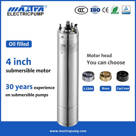 Mastra 4 Inch Oil Filled Submersible Borehole Pumps Motors Electric AC