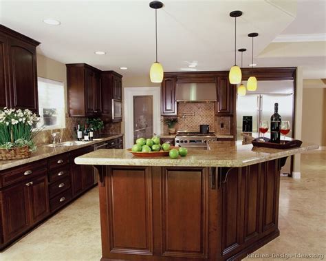 Tile Backsplash Ideas For Cherry Wood Cabinets Home Design And Decor