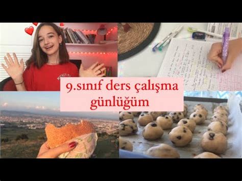 9 SINIF DERS ÇALIŞMA GÜNLÜĞÜMBENİMLE 1 GÜN YouTube