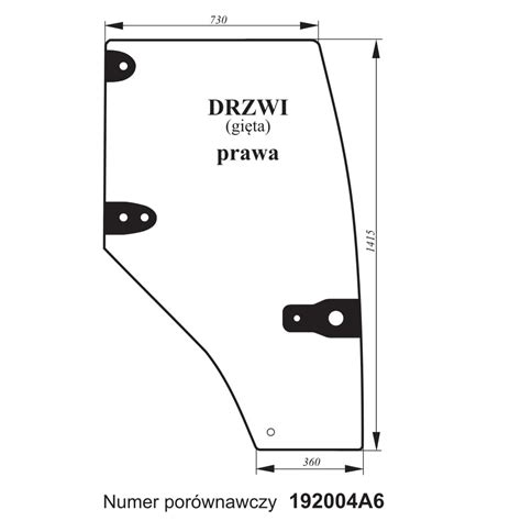 Agro Met Sklep Internetowy Szyba Drzwi Prawe Case Mx Cx