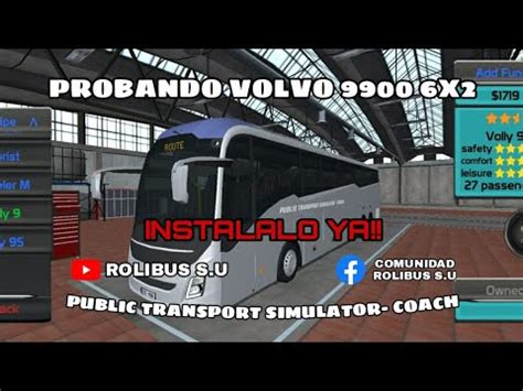 Probando El Volvo 9900 6x2 Public Transport Simulator Coach YouTube