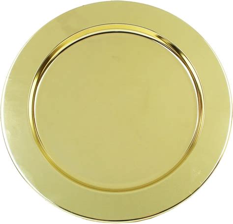 Ms Lovely Gold Stainless Steel Metal Charger Plates Set Of 4 13 Inch Charger Plates