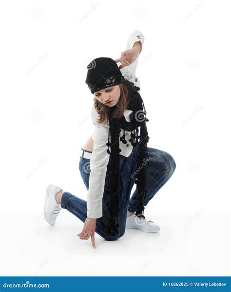 Young Woman Dancing Hip Hop Stock Image Image Of Agility Breakdance