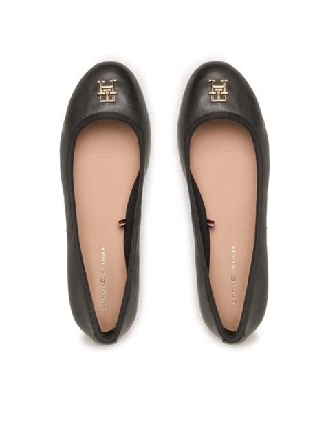 Tommy Hilfiger Ballerinas Round Th Ballerina Fw Fw Schwarz Modivo De