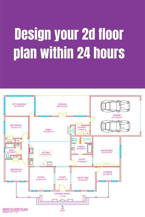 Design Your 2d Floor Plan Within 24 Hours Floor Plans How To Plan Design Strategy