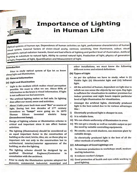 Illumination Engineering Pdf