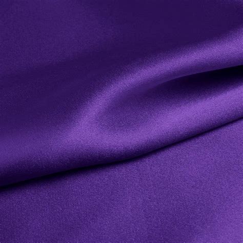 Solid Purple Charmeuse 100 Pure Silk Fabric For Fashion YTFabric