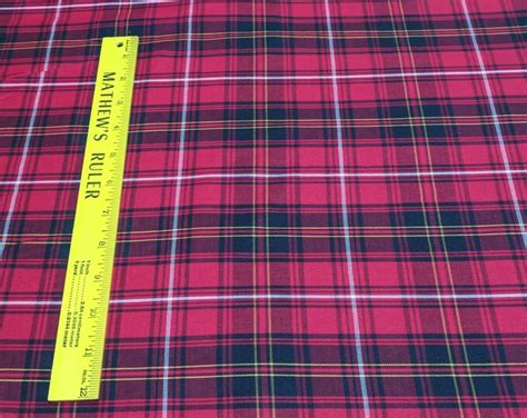 House Of Wales Plaids Red Cotton Fabric Srk From Robert Kaufman