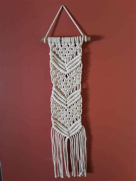 Solid Oak Macramé Wall Hanging Kit Chevrons