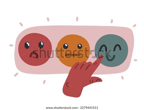 Cartoon Vector Illustration Feedback Concept Emotions Stock Vector ...