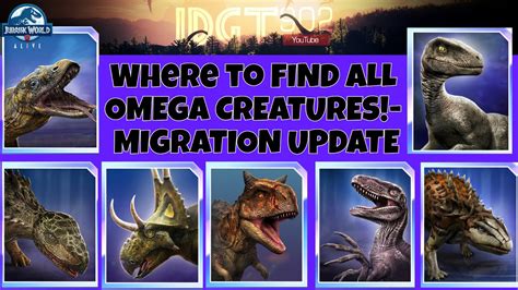 Where To Find All Omega Creatures Migration Update 3 0 Jurassic