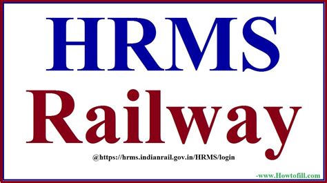 HRMS Railway, HRMS Railway Employee Login Portal, Mobile APP