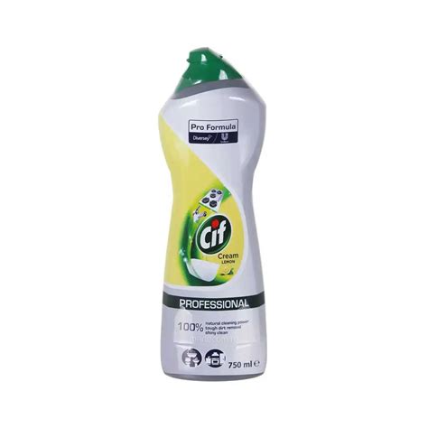 Cif Professional Pro Formula Cream Crema De Curatat Lemon 750 Ml