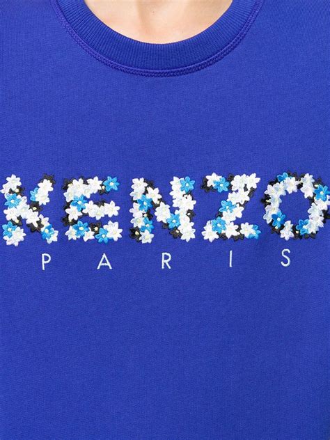 Kenzo Floral Logo Embroidered Sweatshirt Floral Logo Knitwear Design