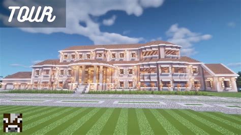 Minecraft INSANE REALISTIC MANSION TOUR! - YouTube