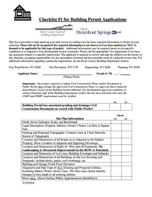 Fillable Online Building Permit Site Plan Checklist 1 City Of