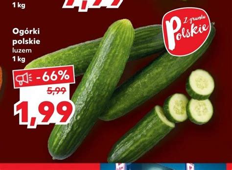 Promocja Ogórki polskie 1kg w Kaufland