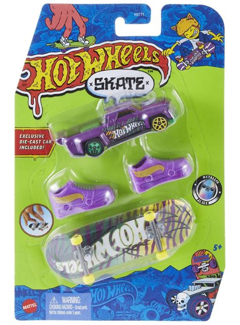 Set Hot Wheels Skate Solid Muscle Feline Risky Tony Hawk Fingerboard Set Hng