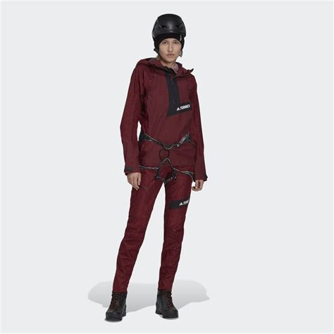 Clothing Terrex Techrock Rain Rdy Anorak Burgundy Adidas South Africa