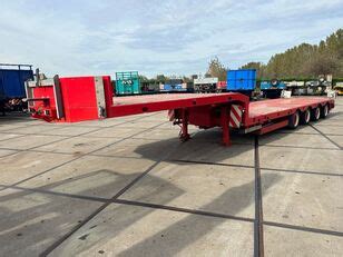 Kel Berg Axel Extandable Axel Steering Low Bed Semi Trailer For