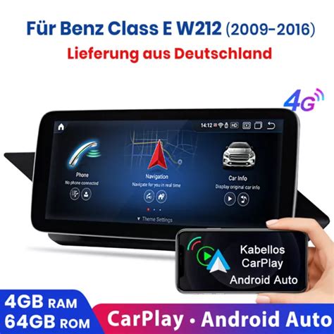 FÜR MERCEDES BENZ E KLASSE W212 NTG4 5 Carplay Android Autoradio GPS