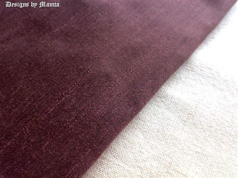 Dark Brown Indian Silk Fabric By The Yard | Handmade Fabrics