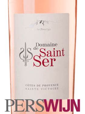 Label Domaine De Saint Ser Cuv E Prestige C Tes De Provence Ros