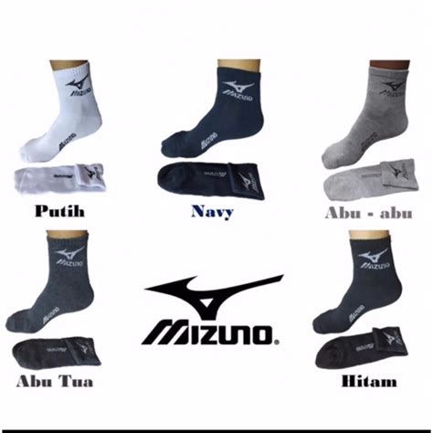 Jual Pasang Kaos Kaki Sport Mizuno Kaos Kaki Pria Wanita