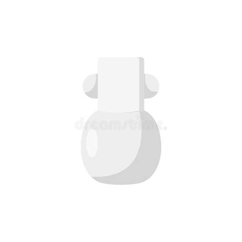 Ceramic Vase Flat Illustration Clean Icon Design Element On Isolated White Background Stock