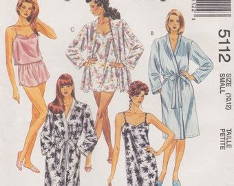 Vogue Vintage S Sewing Pattern Gown Nightgown Lingerie Size Small Bust To Etsy