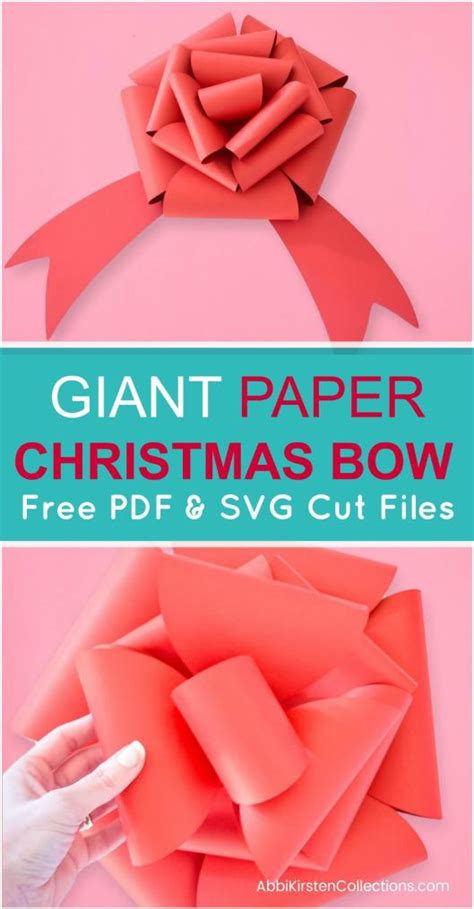 Christmas Bow Template Diy Giant Paper T Bow Tutorial