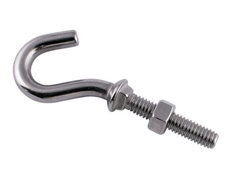 Hook With Thread Stainless Steel 89 Mm Fittings Marifix