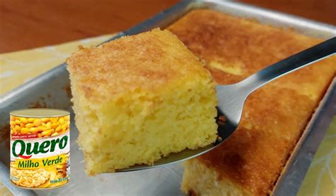 Bolo De Milho De Latinha Cremoso Muito Simples De Fazer