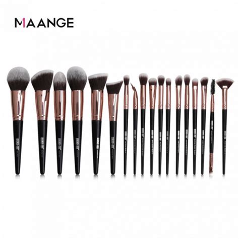 Maange Makeup Brush 20 Pcs Black Color