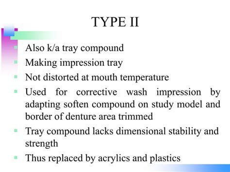Impression Compound Ppt
