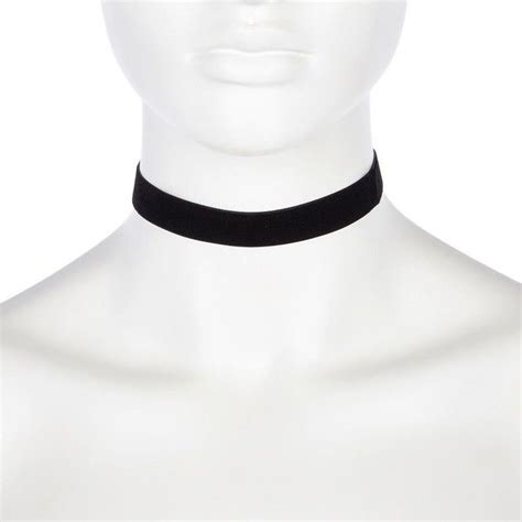 River Island Black Velvet Choker 26 Brl Liked On Polyvore Featuring