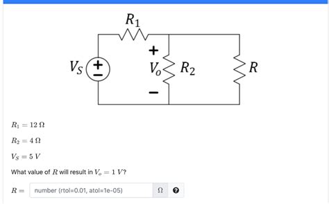 Solved R1 M Vo Vst M R2 R R1 12 12 R2 412 Vs 5 V Chegg