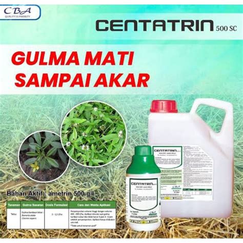 Jual CENTATRIN 500 SC 1 LITER Herbisida Sistemik Gulma Mati Sampai Akar